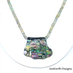 Abalone and Labradorite Necklace